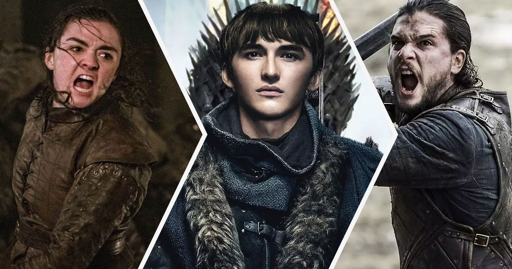 Game of Thrones Arya, Bran, and Jon Snow