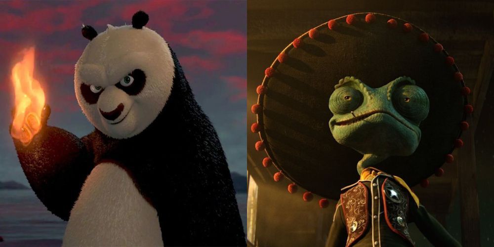 Po in Kung Fu Panda 2 and Rango in Rango