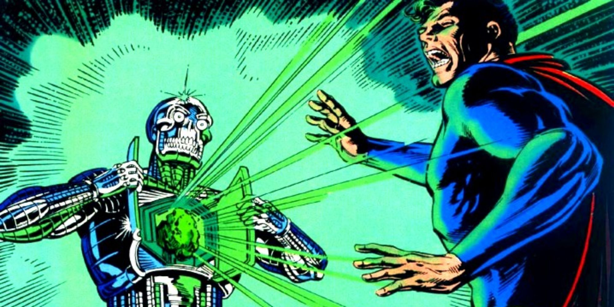 Metallo reveals his Kryptonite heart to Superman