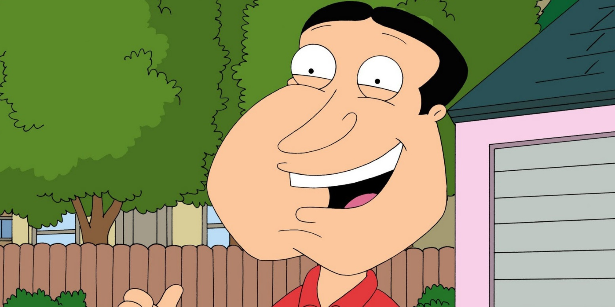Quagmire smiling in Family Guy
