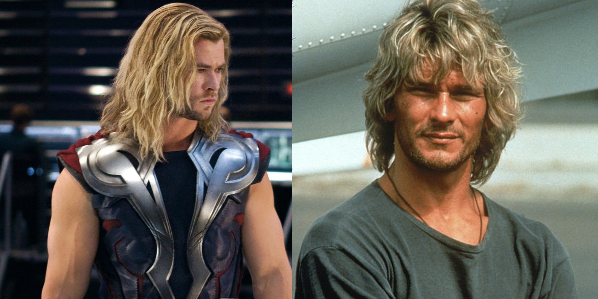 Left to right: Thor in Avengers and Bodhi in Point Break