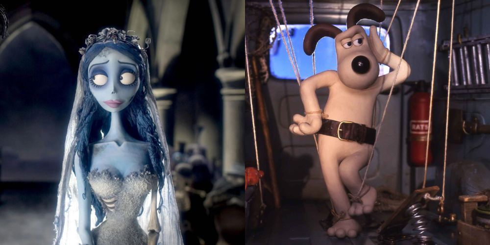 Emily from The Corpse Bride and Grommet From Wallace and Grommet: Curse of the Were-Rabbit
