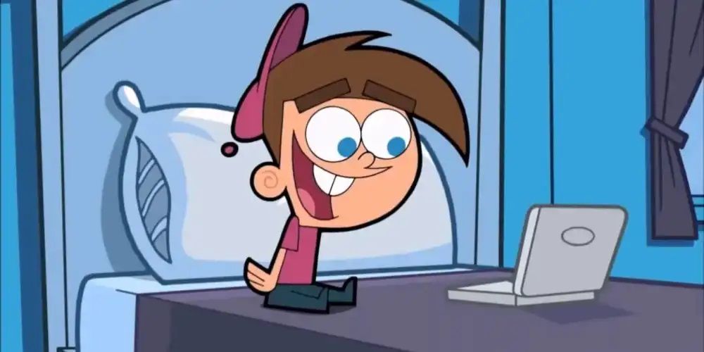 Timmy Turner marveling at the internet