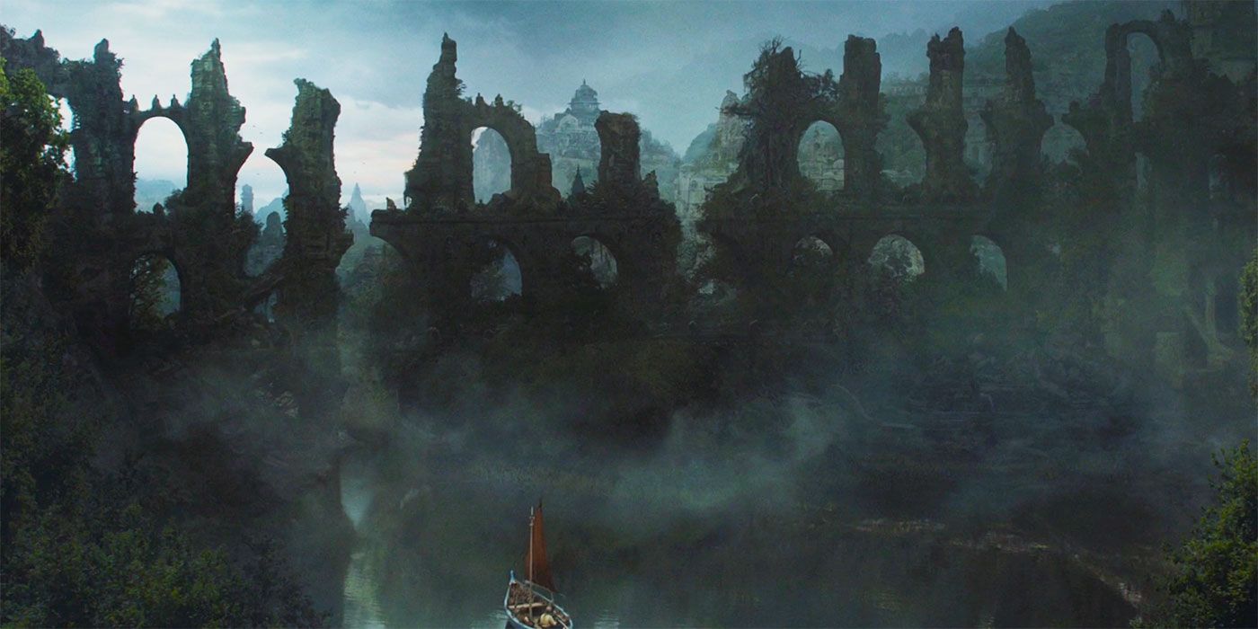 The ruins of Old Valyria in Game of Thrones