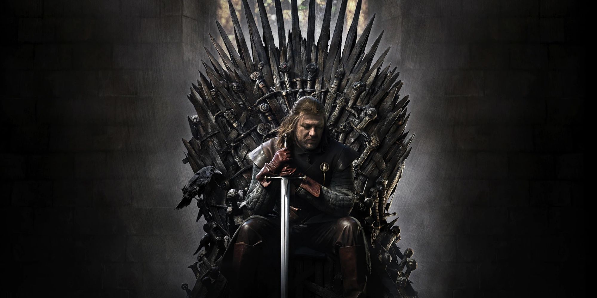 Ned Stark on the Iron Throne in 'Game of Thrones'
