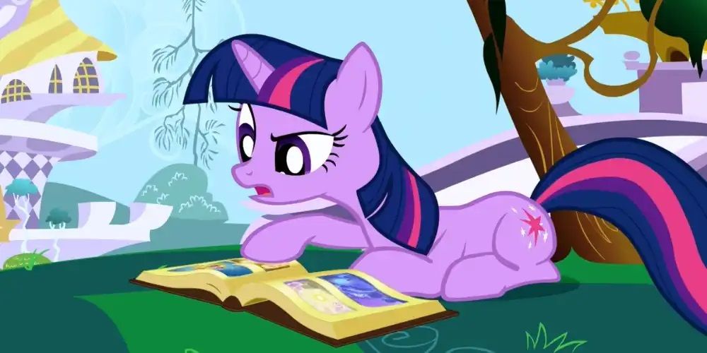 Twilight Sparkle est préoccupée par la légende de Nightmare Moon.