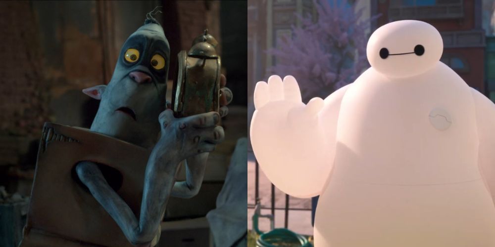 Fish from The Box Trolls and Baymax from Big Hero 6