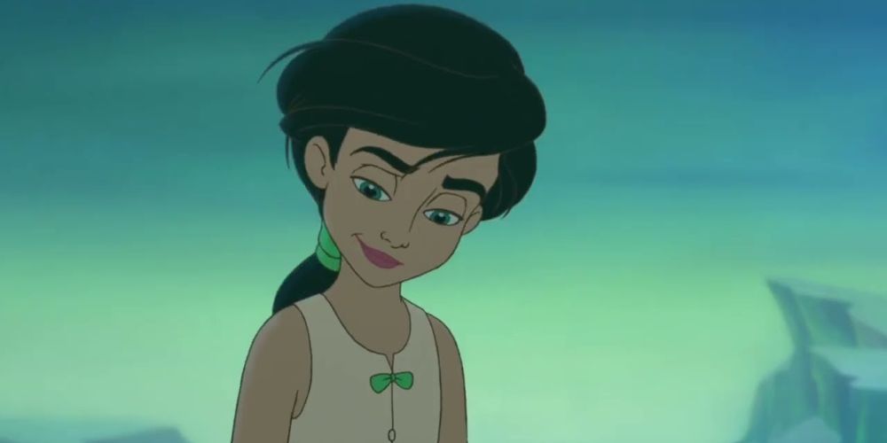Melody looking down and smiling in The Little Mermaid 2: Return to the Sea 
