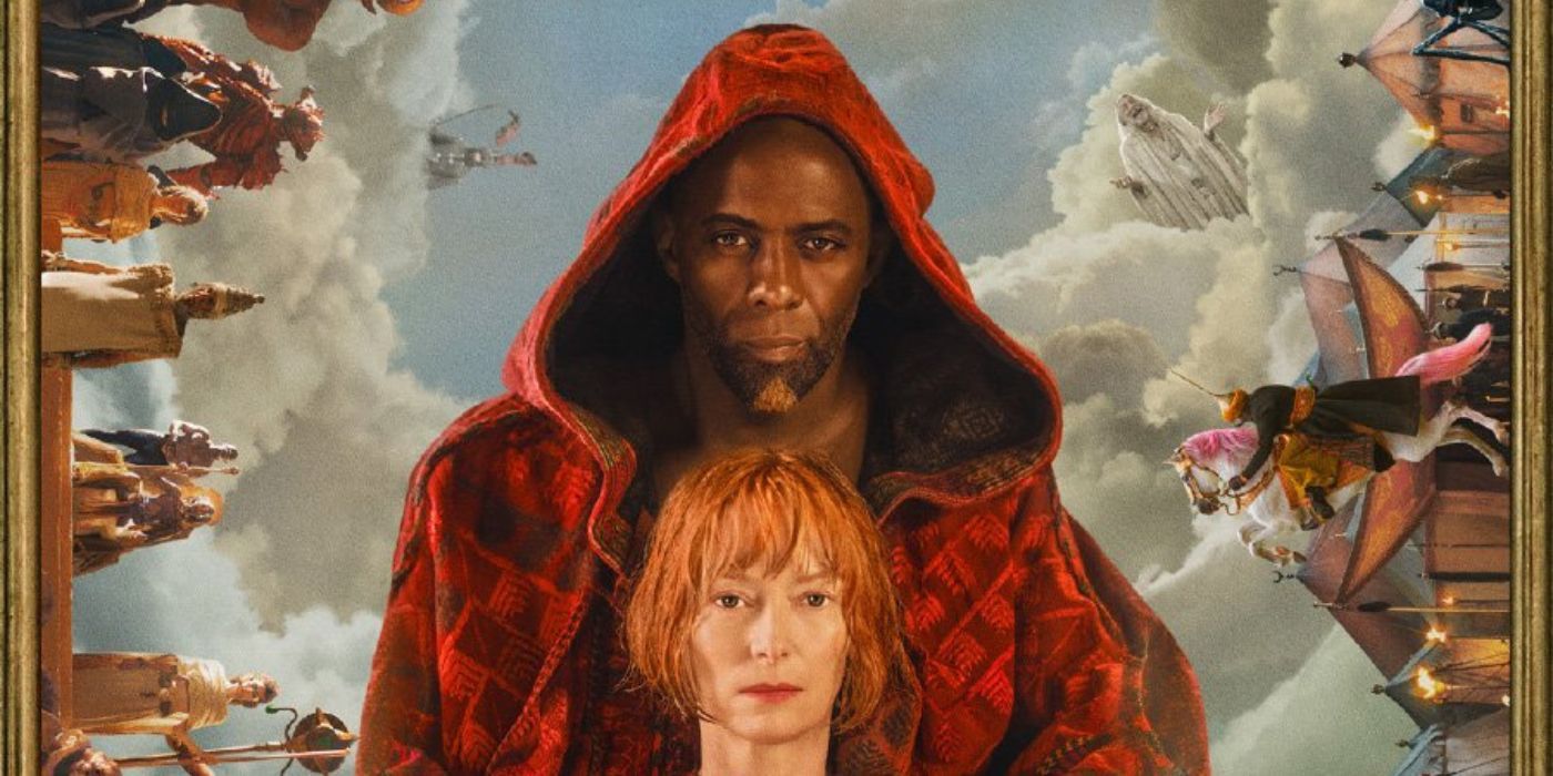 Idris Elba and Tilda Swinton in the poster for Three Thousand Years Of Longing-