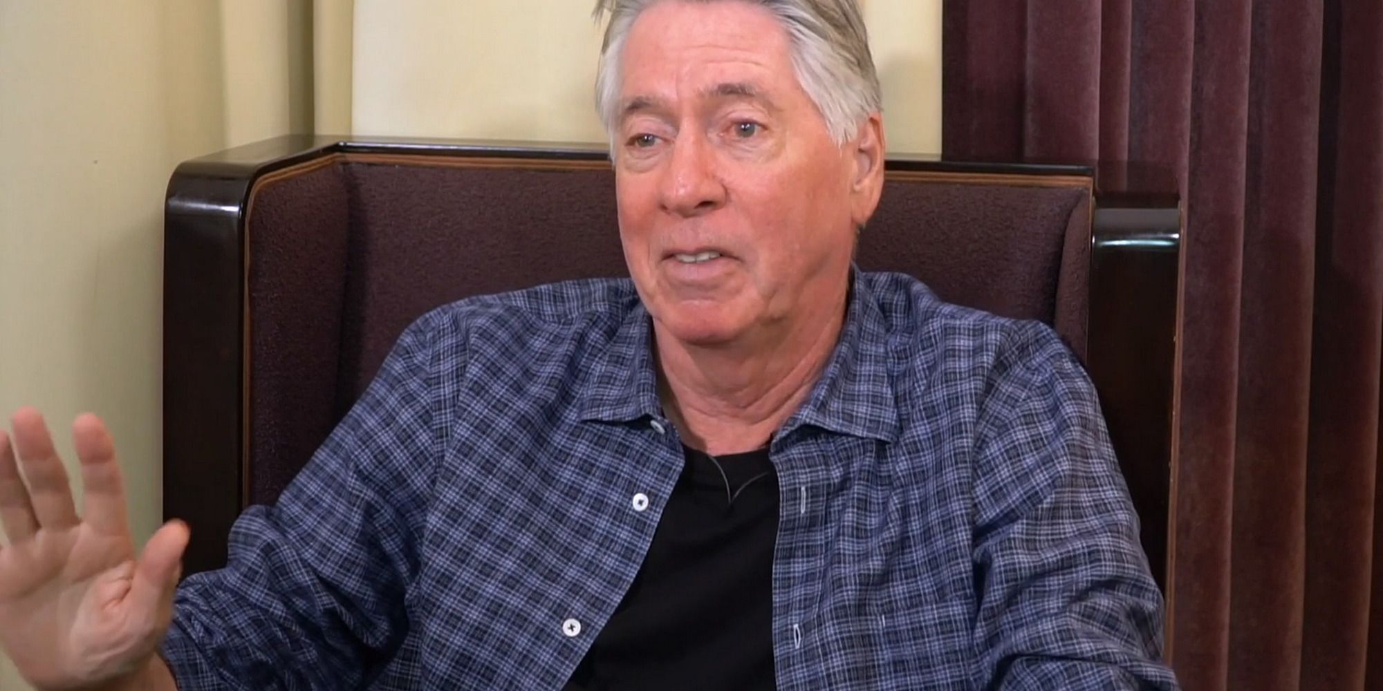 Alan Silvestri in an interview sitting on a couch