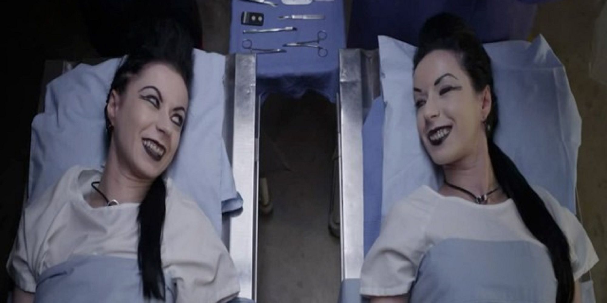 The nameless German twins on the operating table in 'American Mary.'