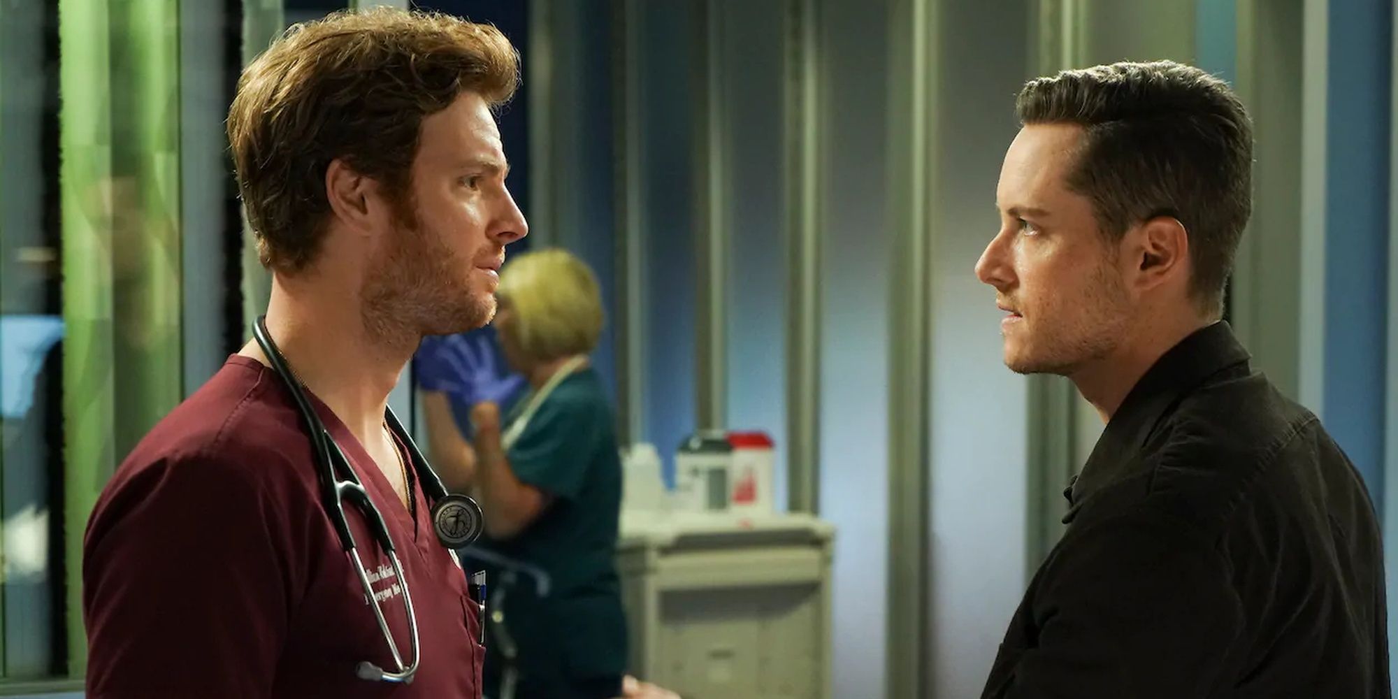 Chicago Med Jay and Will in the One Chicago Crossover 2018