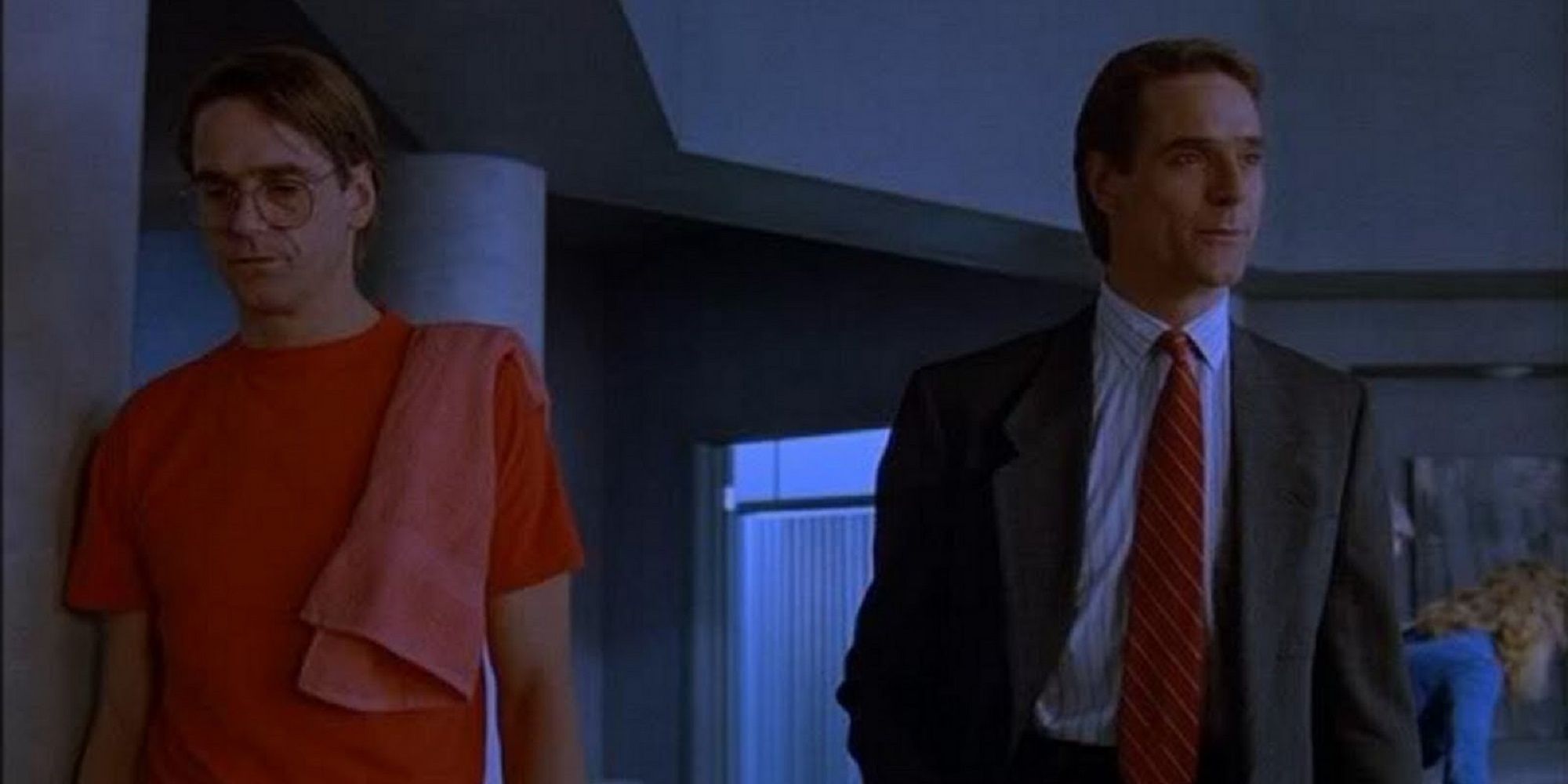 The Mantle twins standing together in 'Dead Ringers.'
