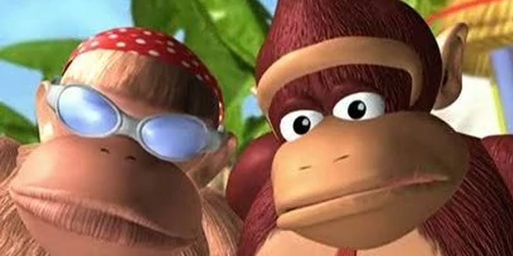 Donkey Kong and Funky Kong in the Donkey Kong Country tv show