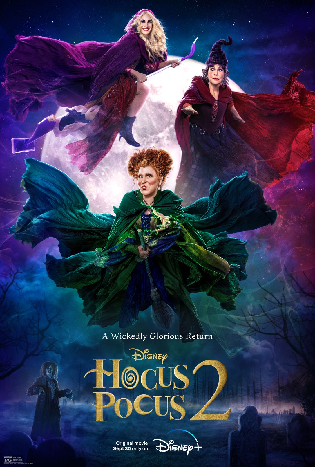 Hocus Pocus 2 Poster The Sanderson Sisters Reach New Heights