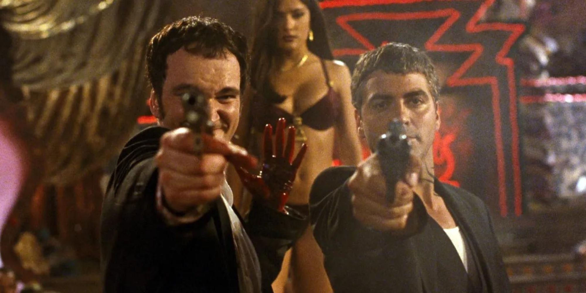 The Gecko Brothers with guns in From Dusk Till Dawn (1996)