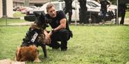 Muzzle Movie Image Aaron Eckhart Makes A Furry Friend