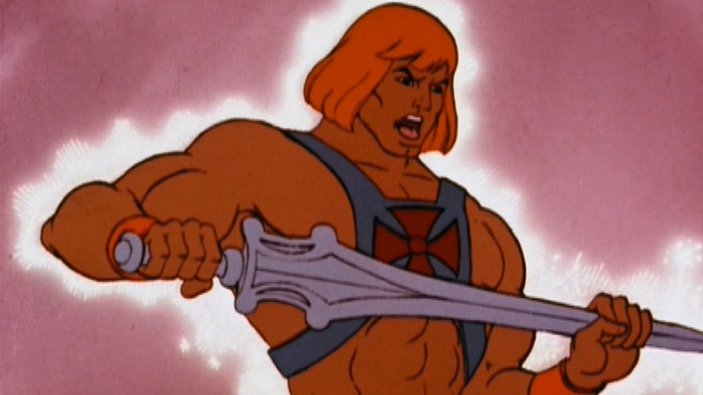 He-man with his sword on 'He-man and the Masters of the Universe'