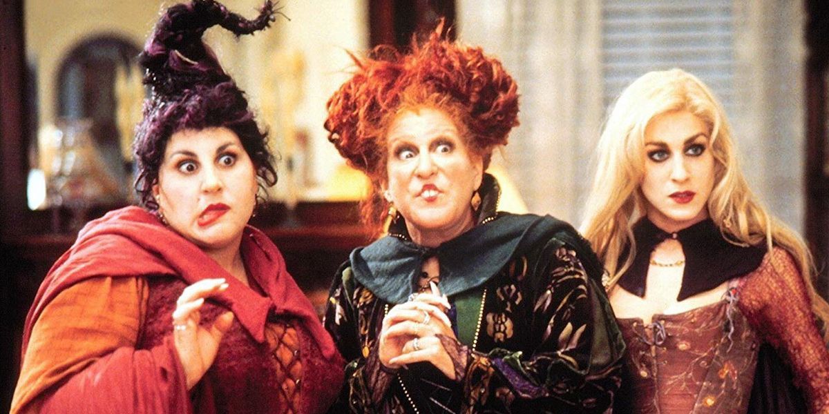 Sarah Jessica Parker as part of the Sanderson sisters on 'Hocus Pocus.'