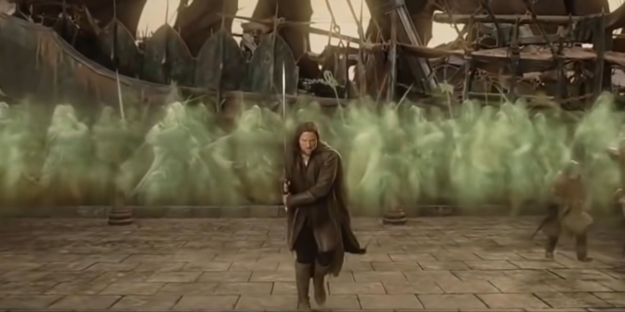 Aragorn arrives with the Ghost Army