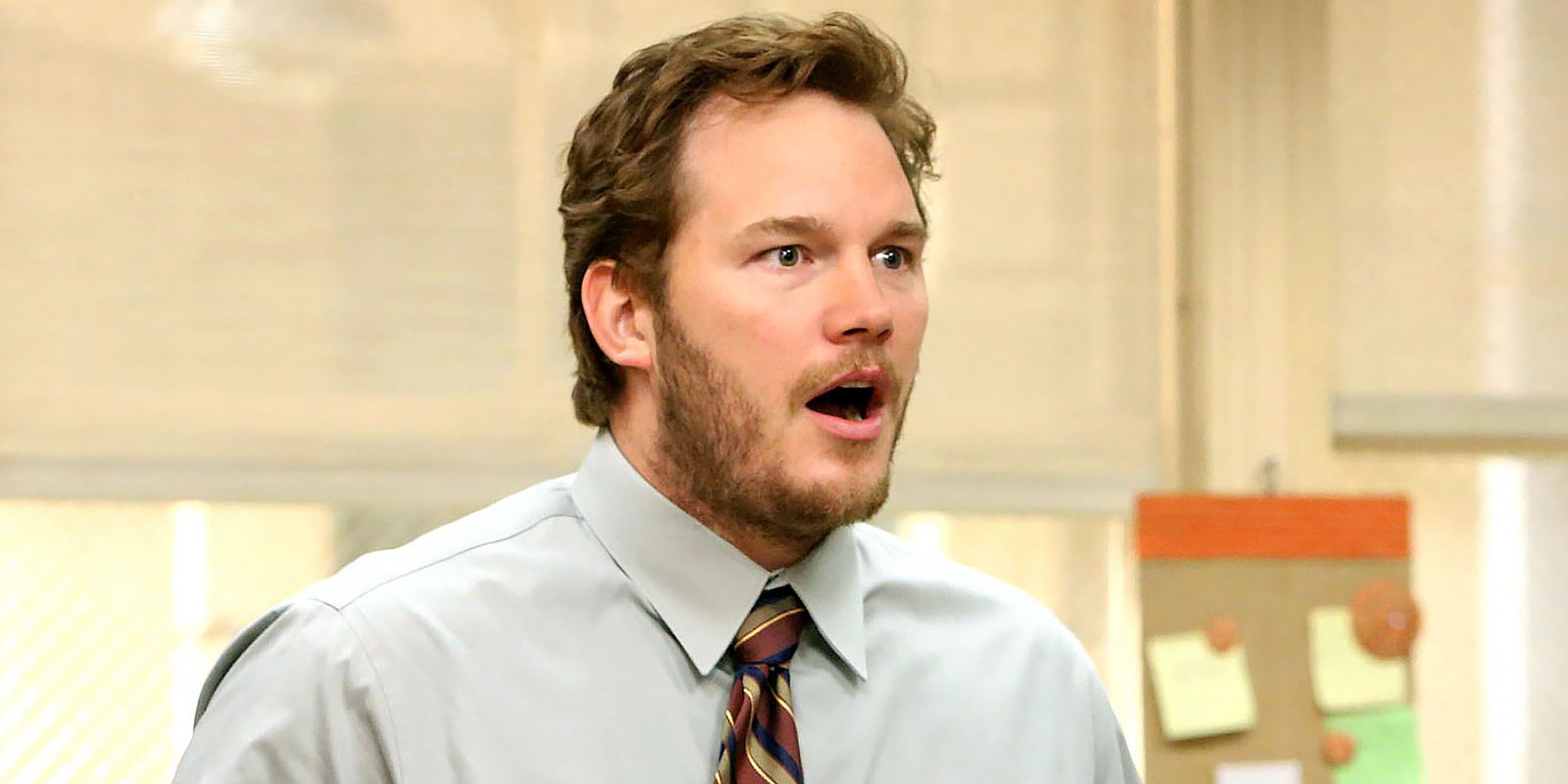 Andy Dwyer (Chris Pratt) was supposed to leave the show after his relationship breakup but had too much comic talent to waste