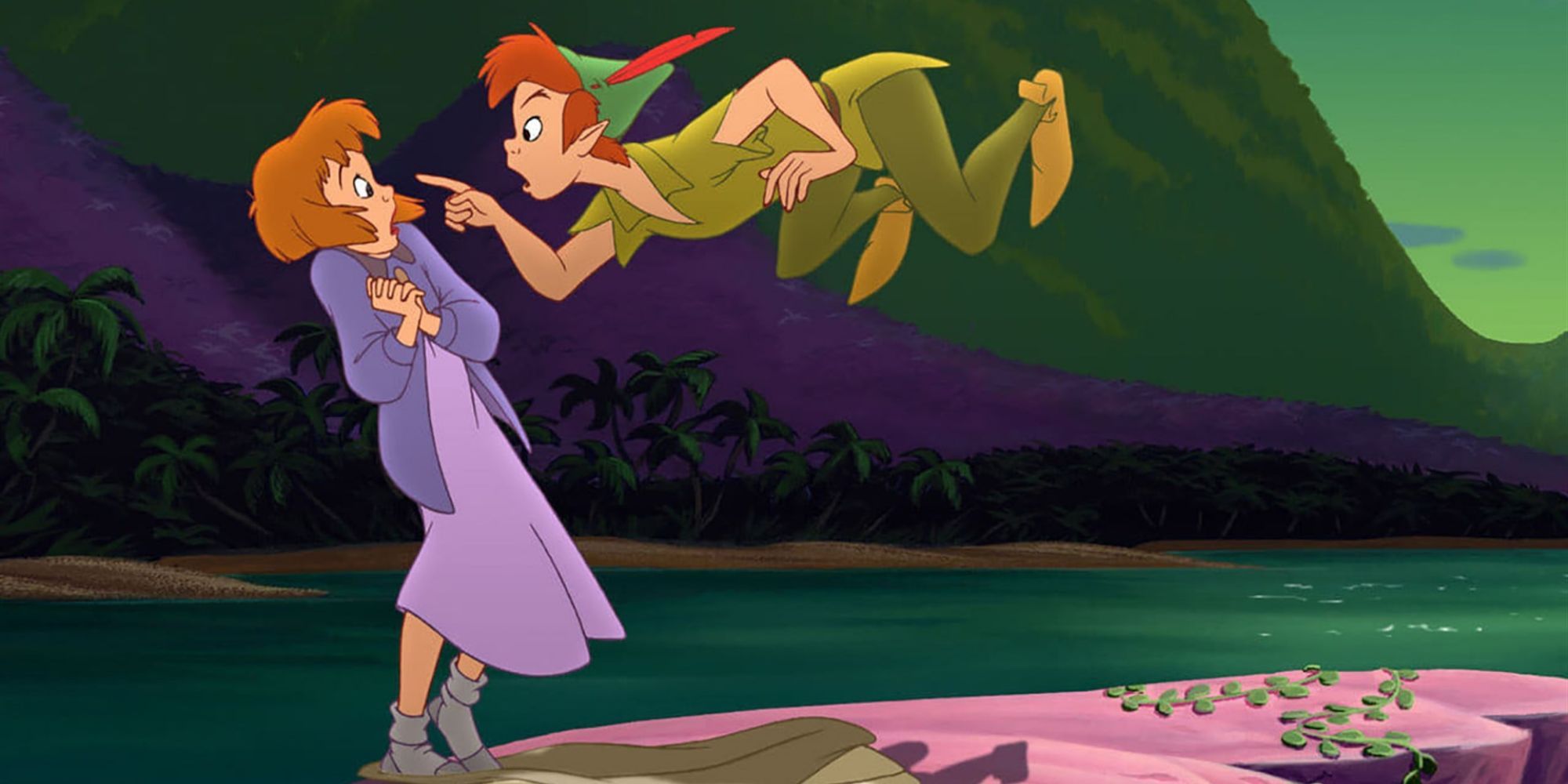 Jane and Peter Pan in Return to Never Land