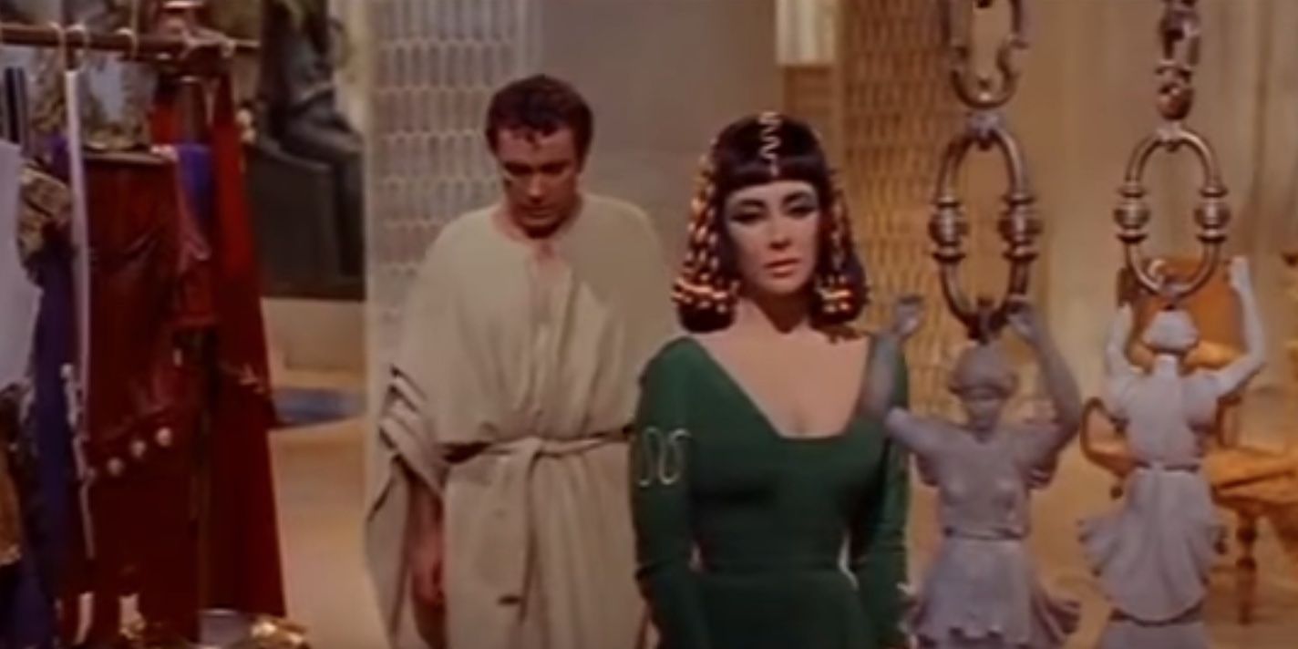 Richard Burton, and Elizabeth Taylor in 'Cleopatra'