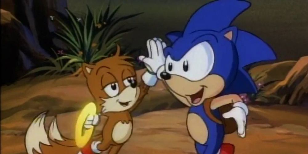 Sonic and Tails as they appear in the 1993 Saturday morning cartoon