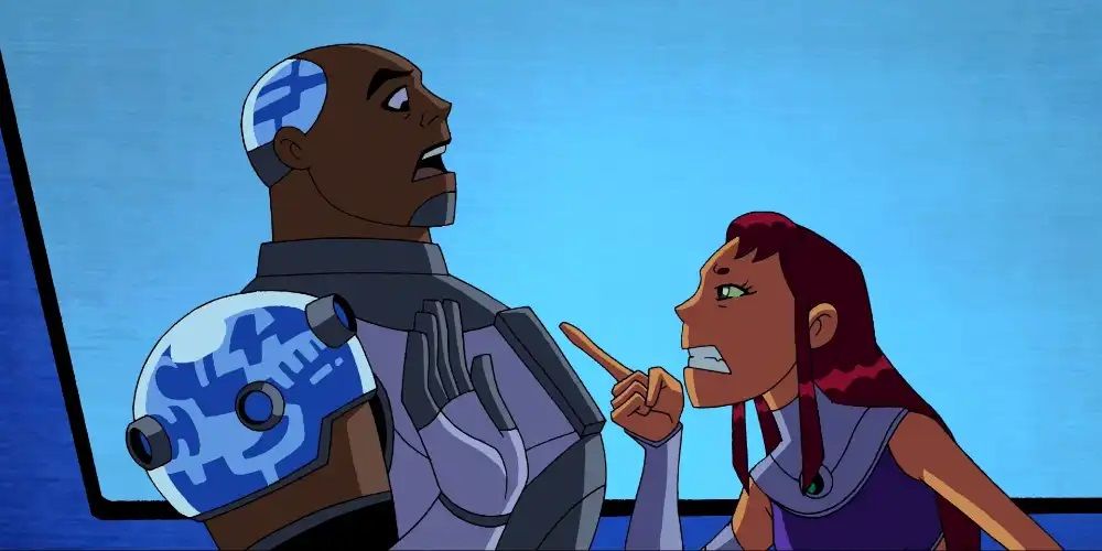 Starfire makes it clear to Cyborg that he is never to call her Troq