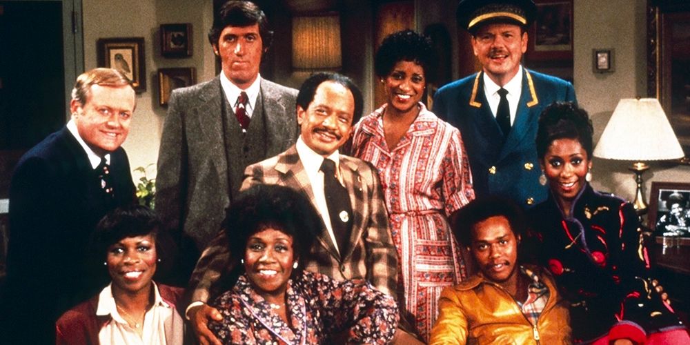 Official photo of the cast of The Jeffersons 