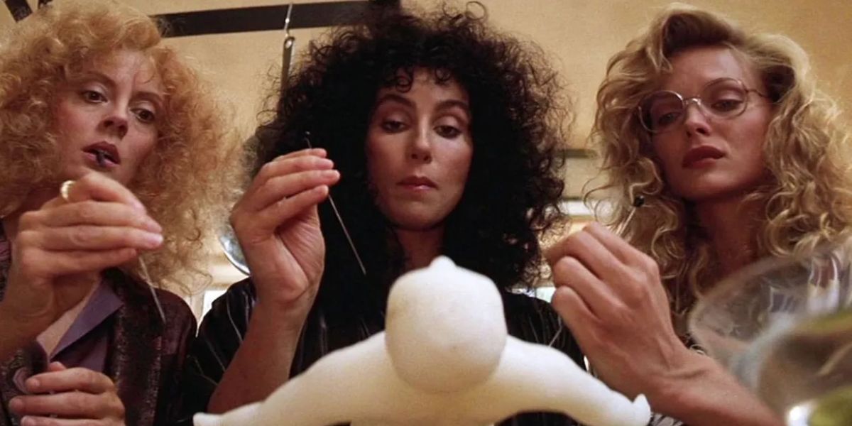 Susan Sarandon, Cher, and Michelle Pfeiffer in 'The Witches of Eastwick.'