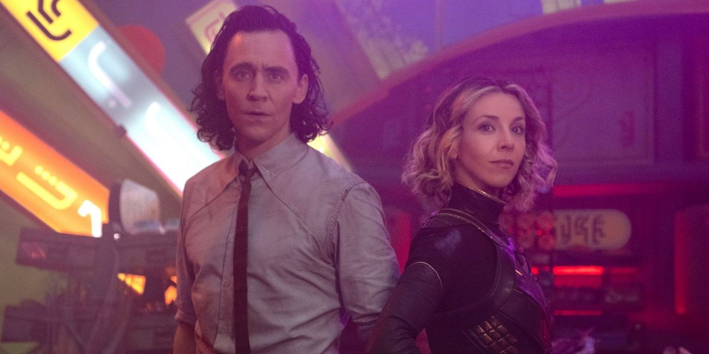 Tom Hiddleston and Sophie Di Martino in Loki