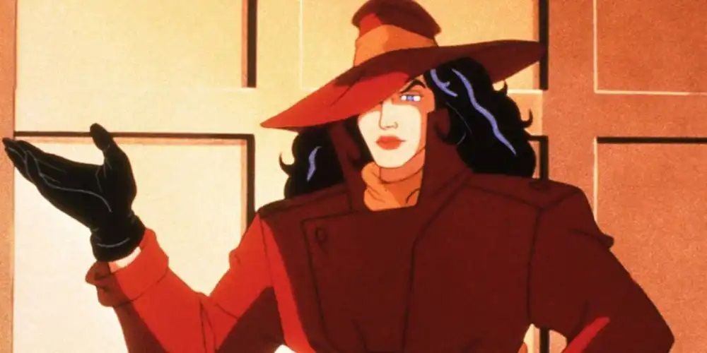 Carmen Sandiego as she appeared in Where on Earth is Carmen Sandiego?