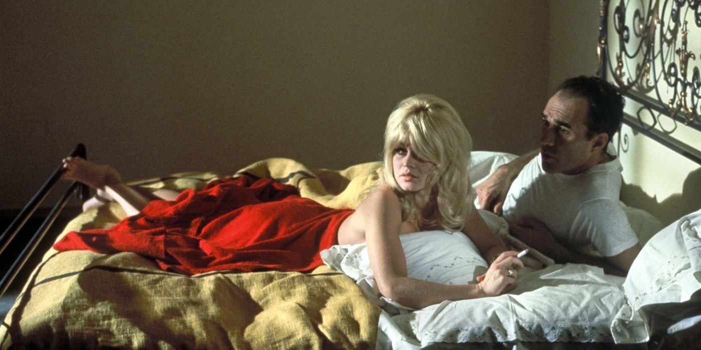 Brigitte Bargot as Camille Javal and Michel Piccoli as Paul Javal in Contempt