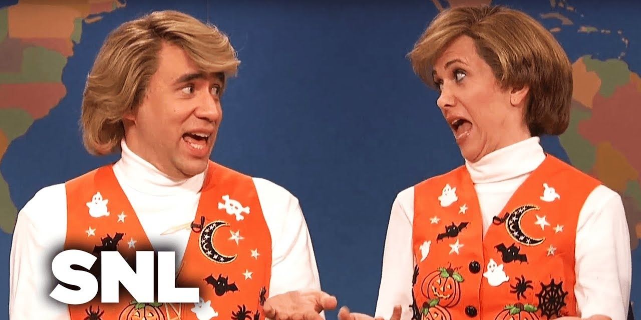 Fred Armisen and Kristen Wiig as Garth and Kat in SNL