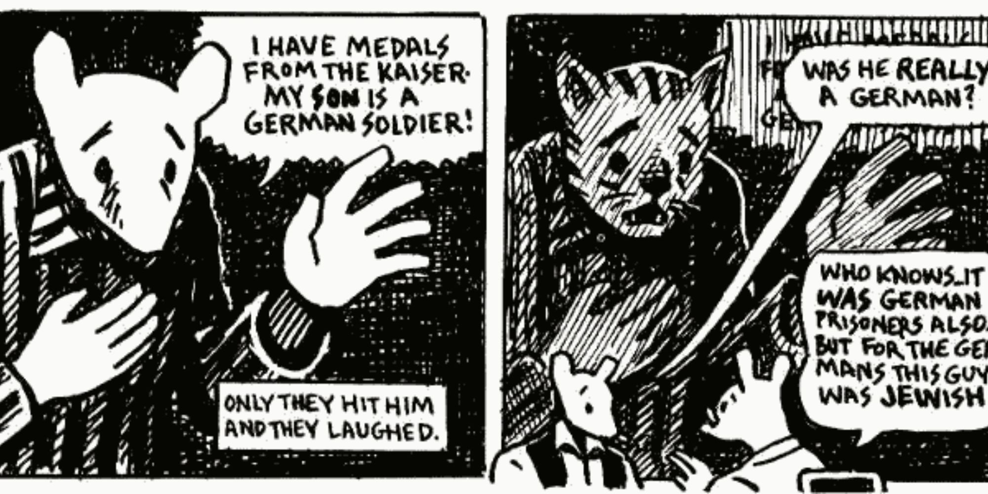 2 Panels from Maus