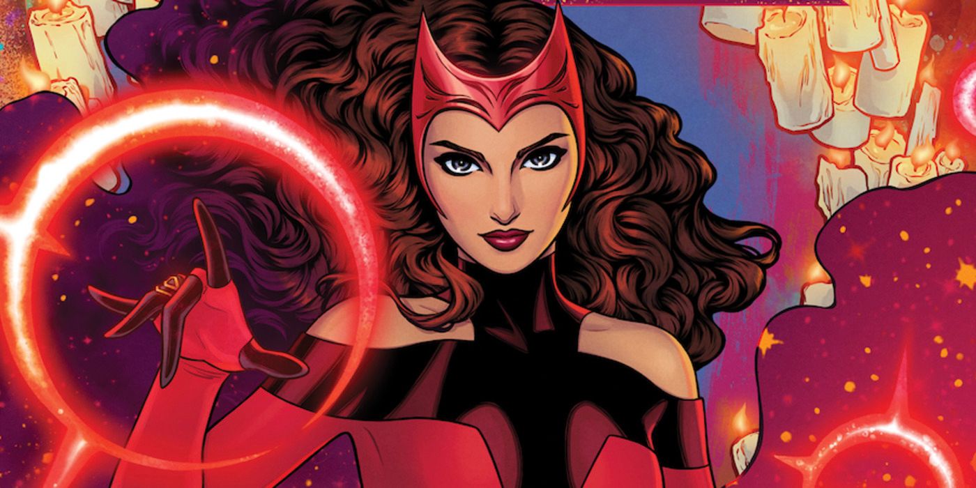 Scarlet witch with her magical powers