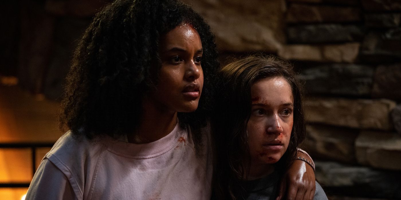 Two girls look afraid in 'Sick' (2022)