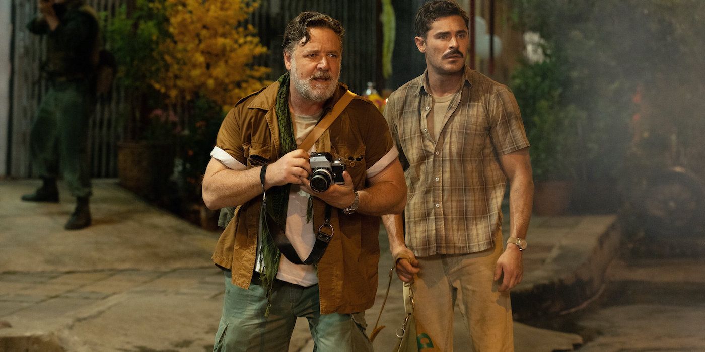 Russell Crowe and Zac Efron in The Greatest Beer Run Ever.