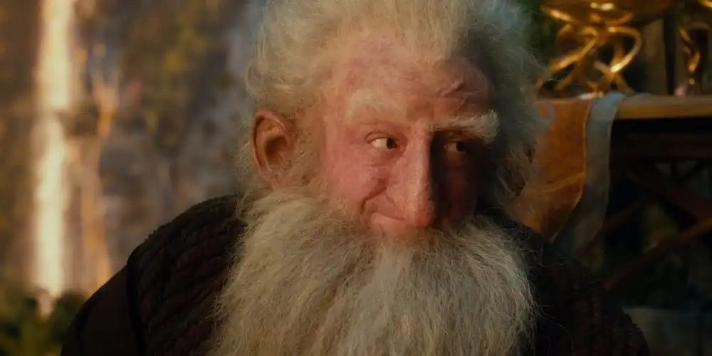 Balin in Rivendell in The Hobbit: an Unexpected Journey
