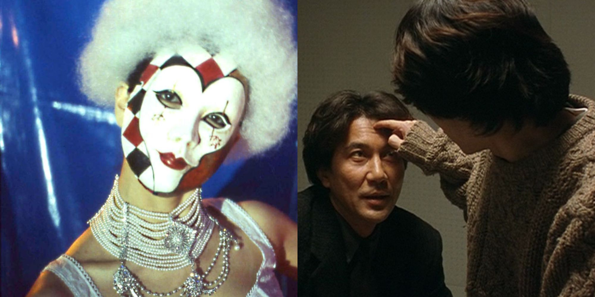 Still images of Strange Circus (2005) on the left and Cure (1997) on the right