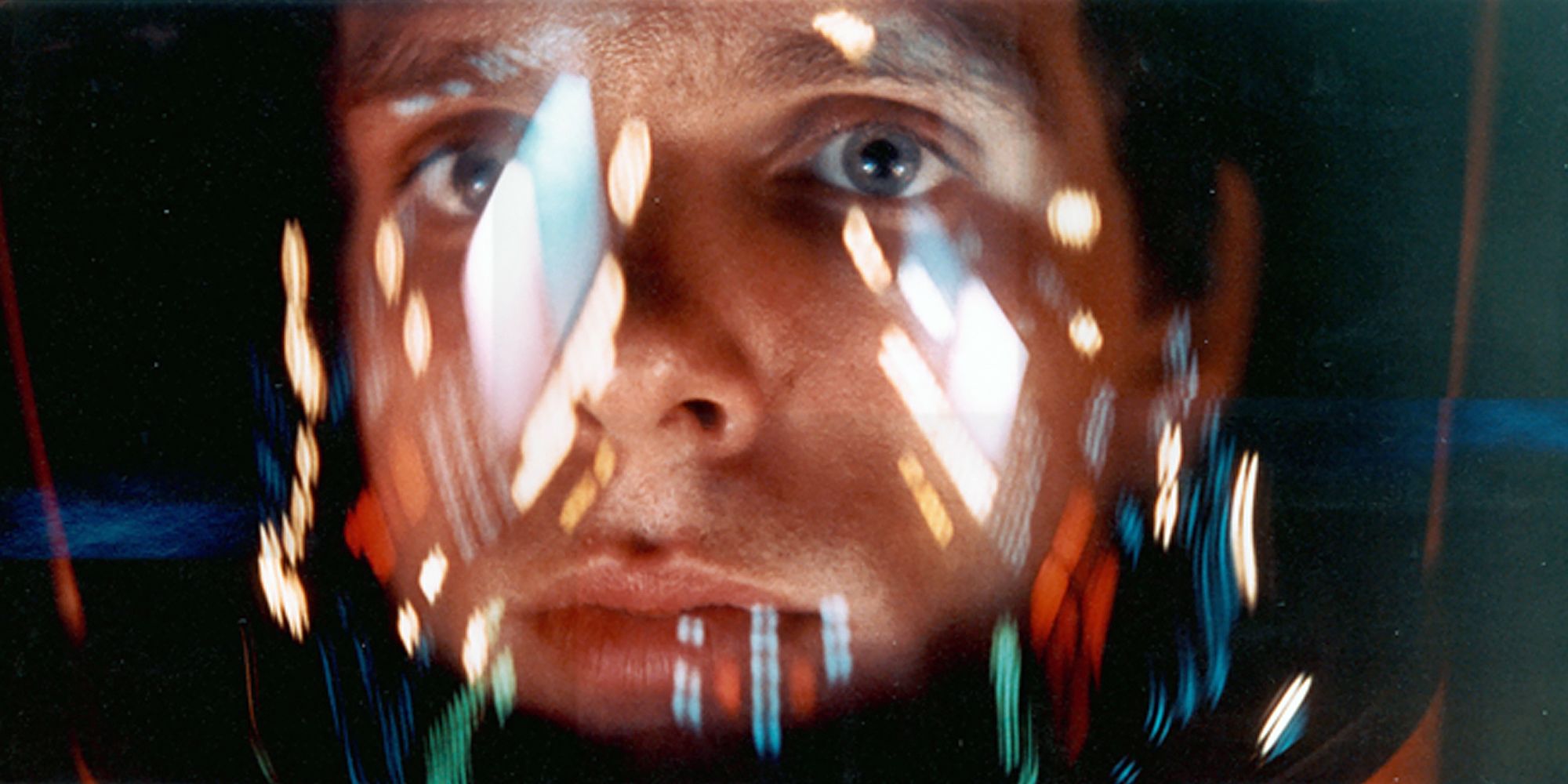 Close-up of an astronaut in '2001: A Space Odyssey'