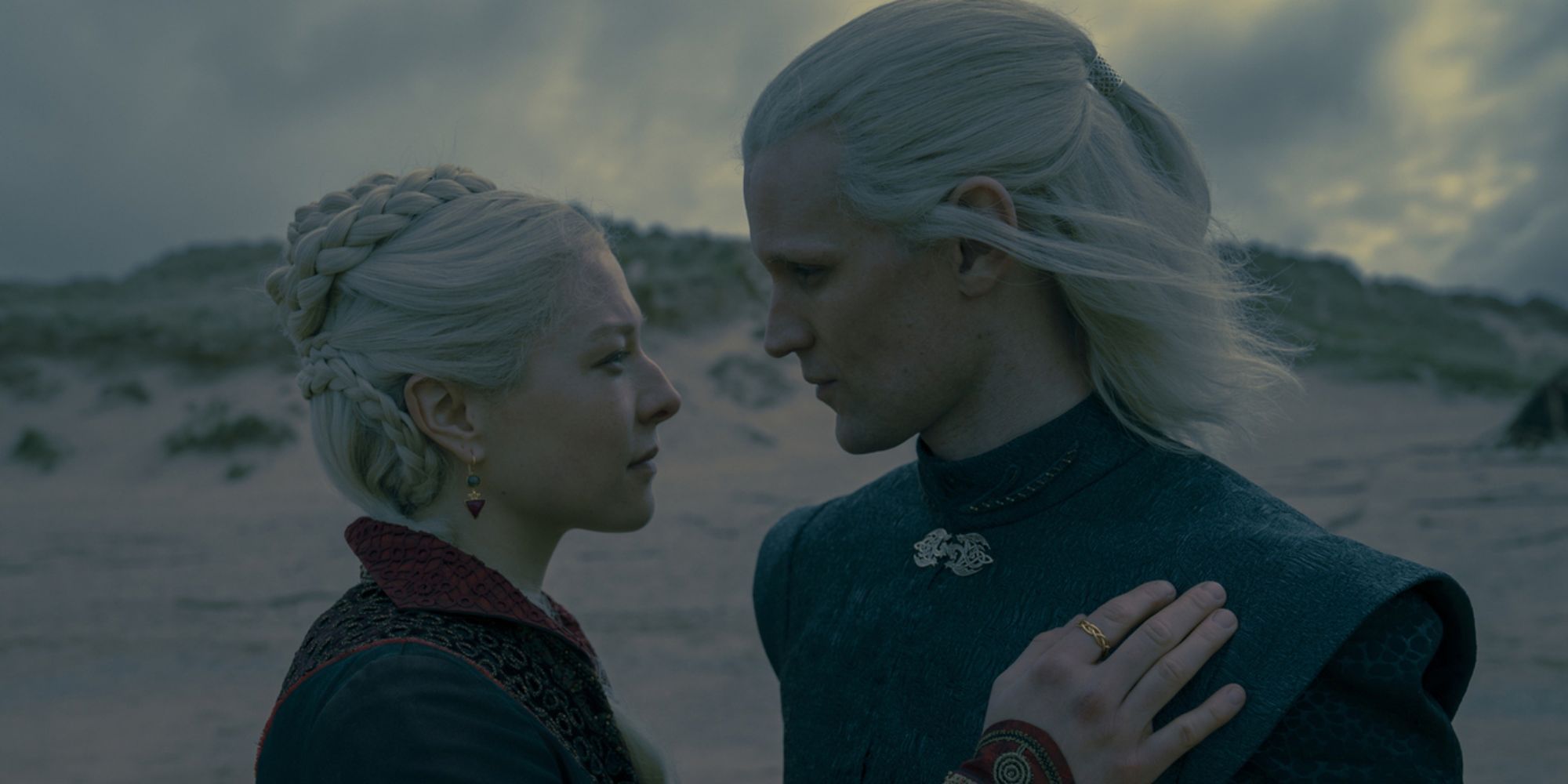 A couple talking