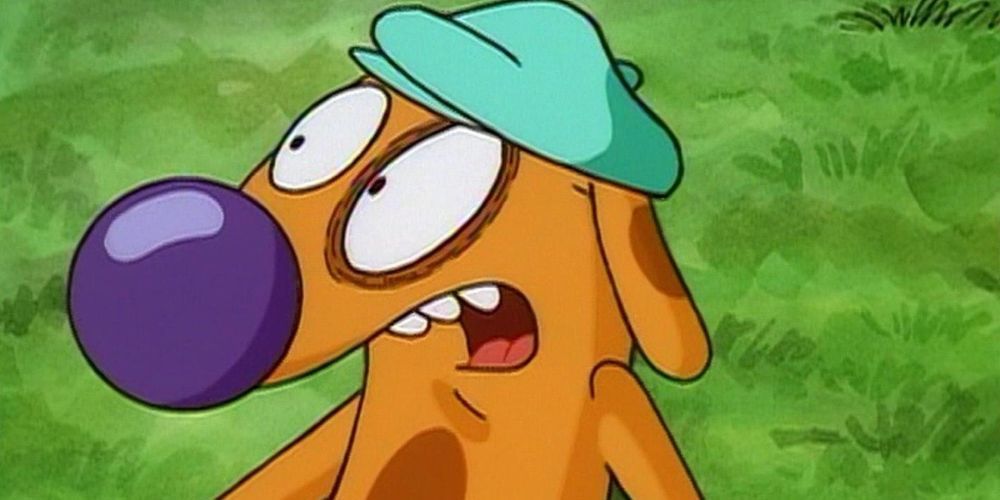 Dog wearing a hat from CatDog