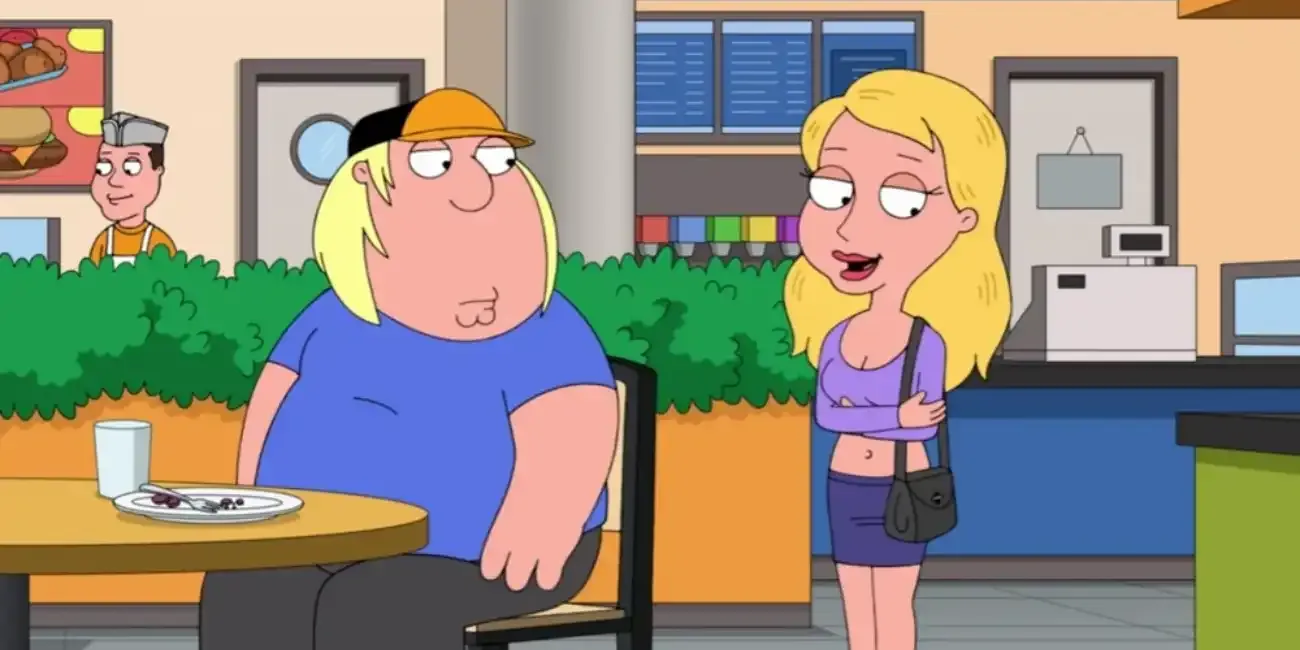 Chris Griffin with his Girlfriend in Family Guy