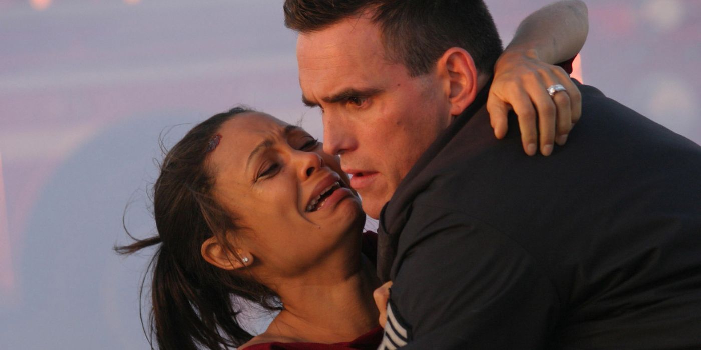 Matt Dillon et Thandiwe Newton dans Crash (2004)