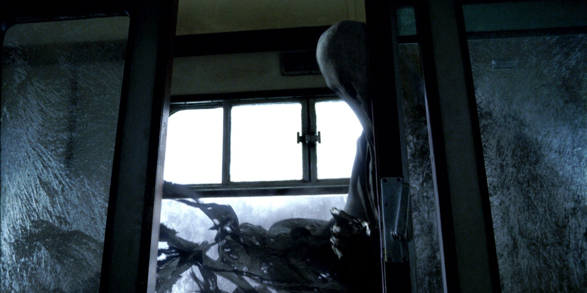 Dementor on the train in 'Harry Potter'