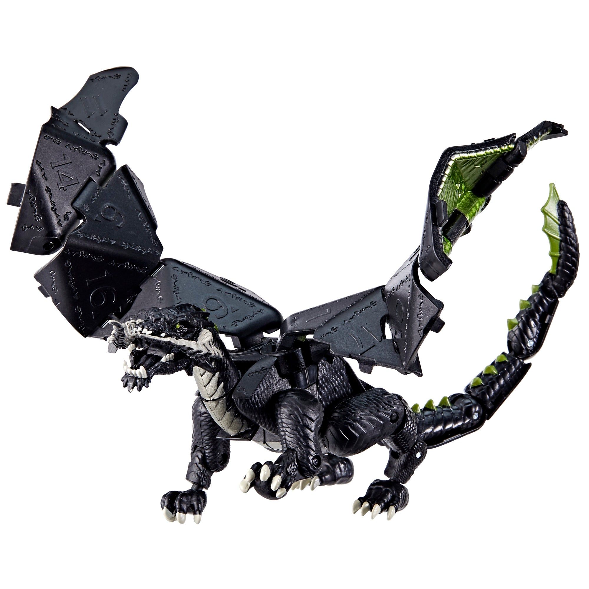 Dungeons and Dragons Black Dragon Diceling in Dragon Form