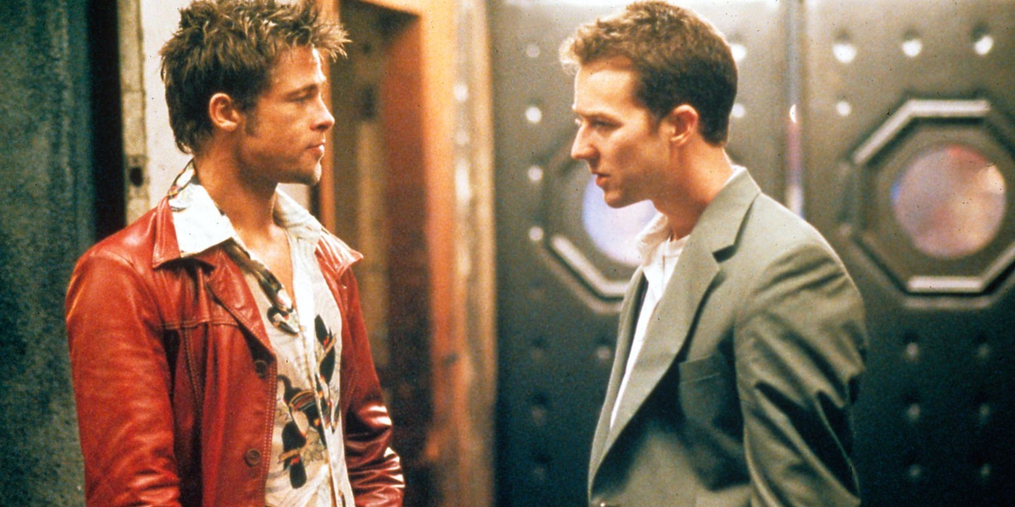 Tyler Durden and the narrator in 'Fight Club'