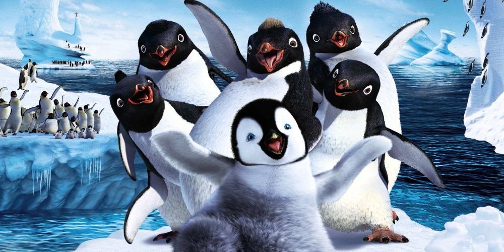 The penguin characters from Happy Feet